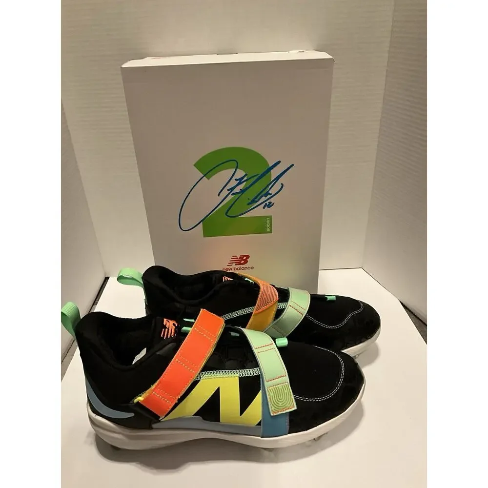 New Balance FuelCell Lindor 2 Baseball Cleats Size 11.5 Black Orange NIB - Picture 3 of 7